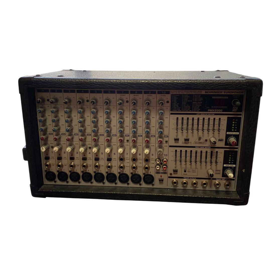 【ジャンク】BEHRINGER PMX2000 ミキサー　パワードミキサー