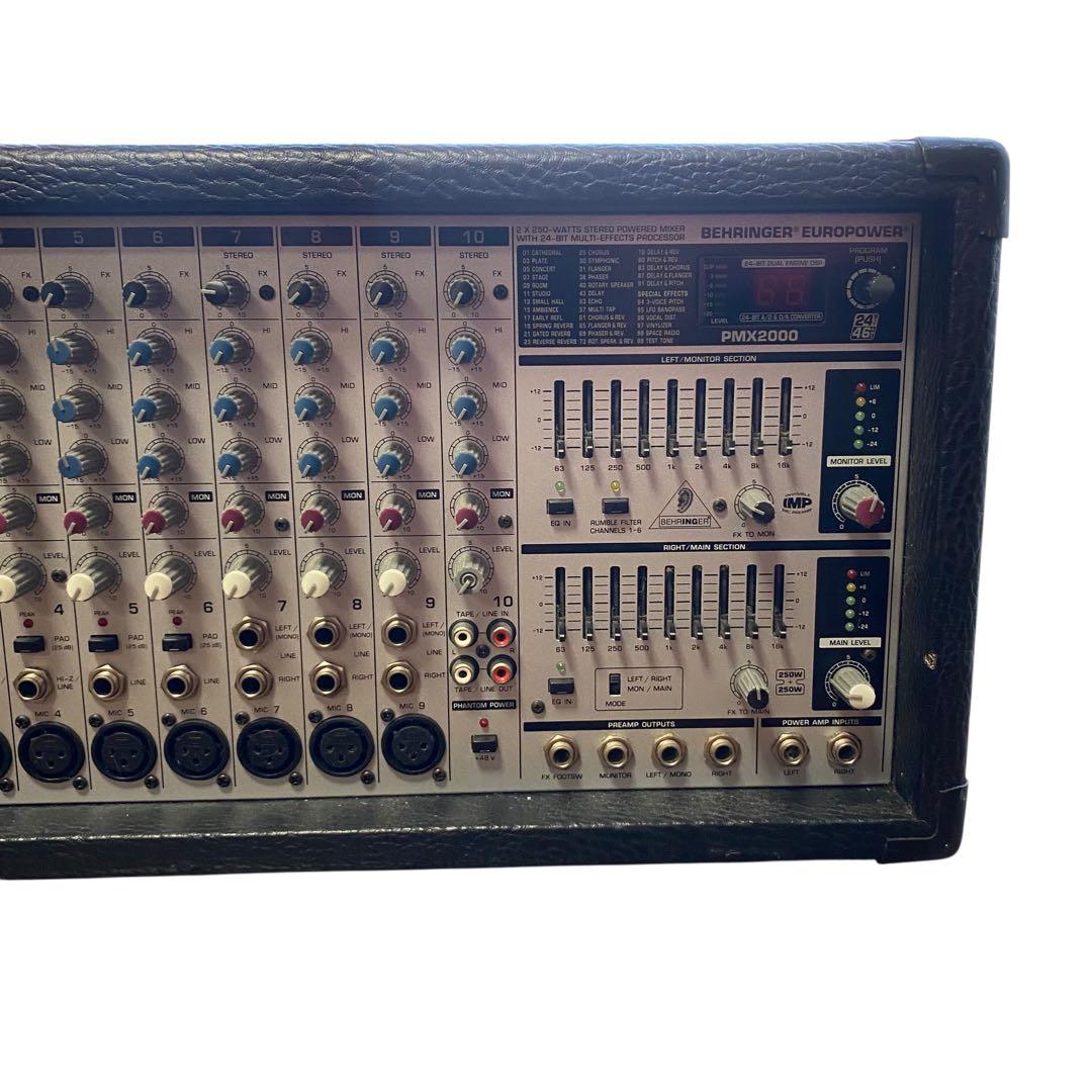 【ジャンク】BEHRINGER PMX2000 ミキサー　パワードミキサー