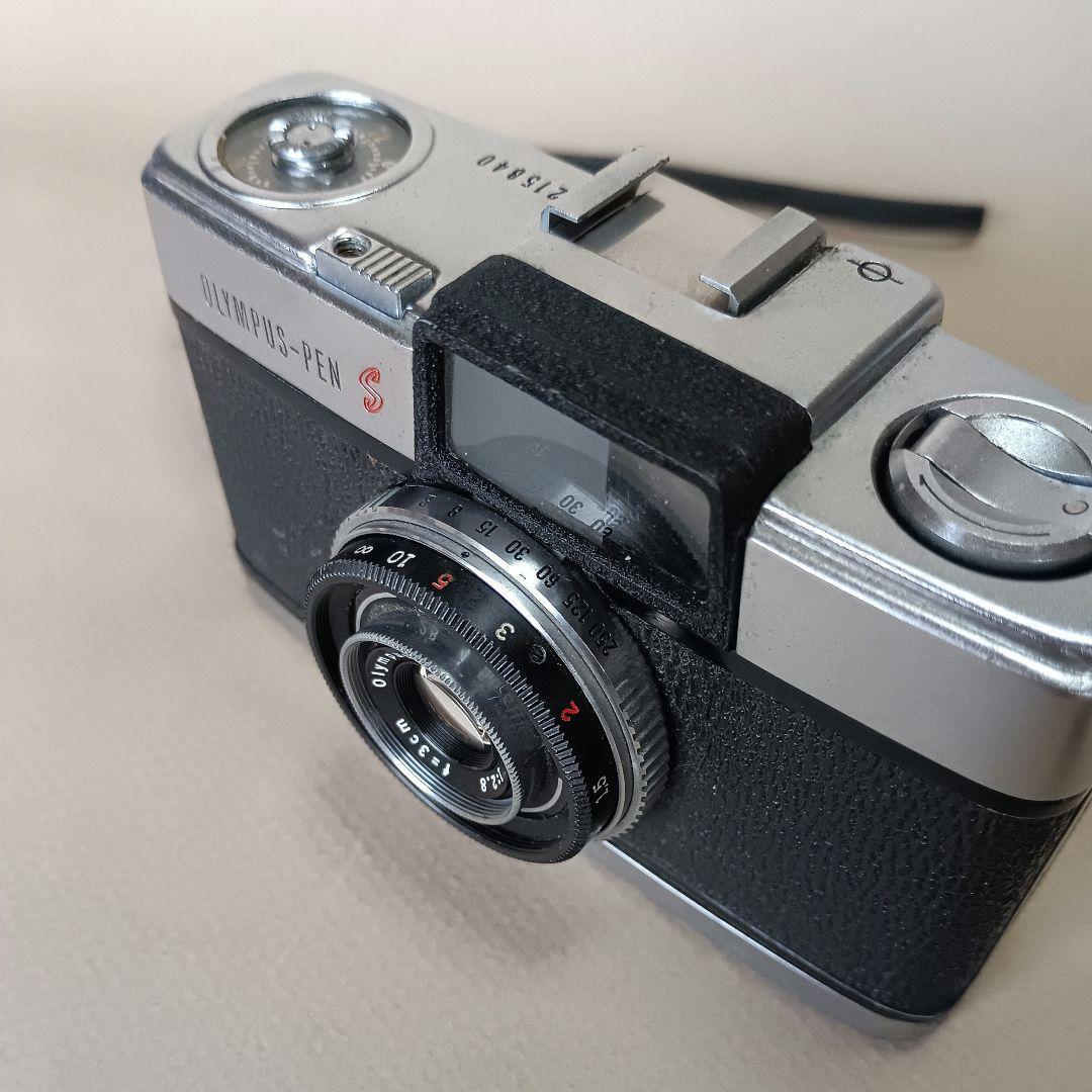 フィルムカメラ【重整備、完動品】オリンパスペンS2.8
