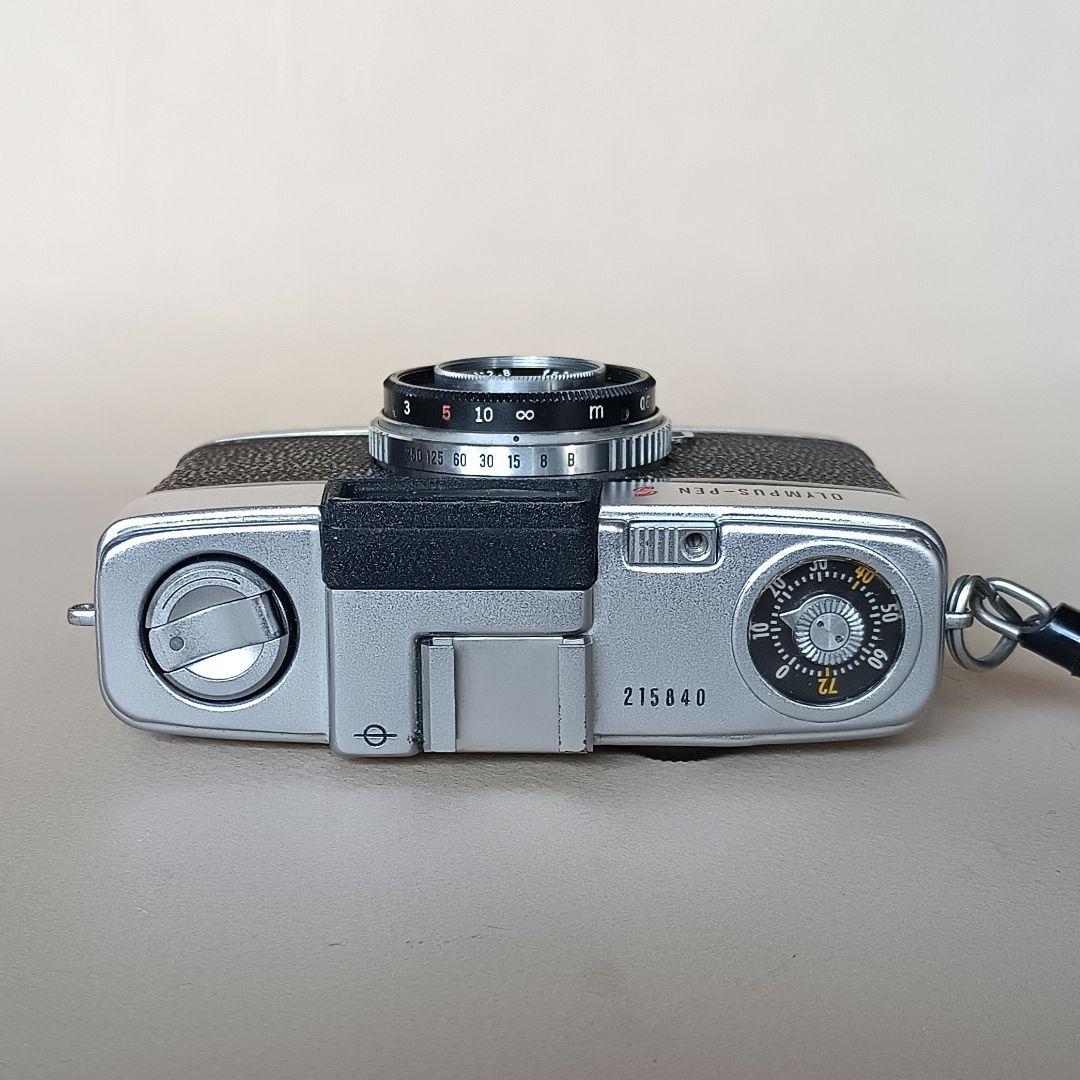 フィルムカメラ【重整備、完動品】オリンパスペンS2.8