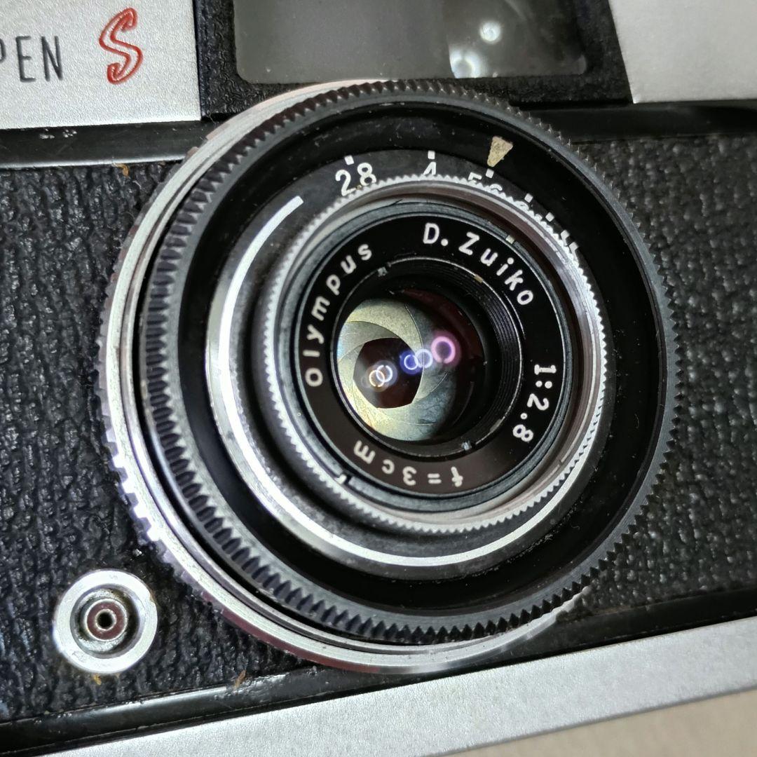フィルムカメラ【重整備、完動品】オリンパスペンS2.8