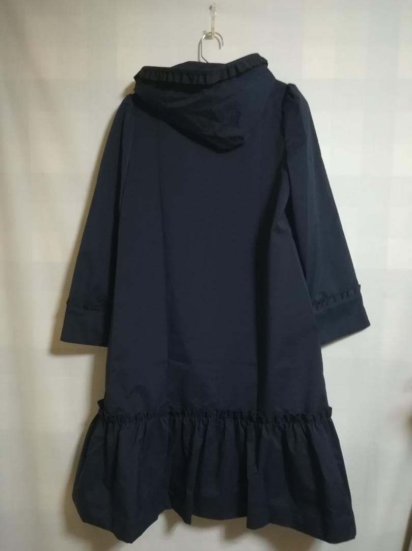 M'S GRACY 22AW カメリア ライナー付きコート フリル ネイビー36