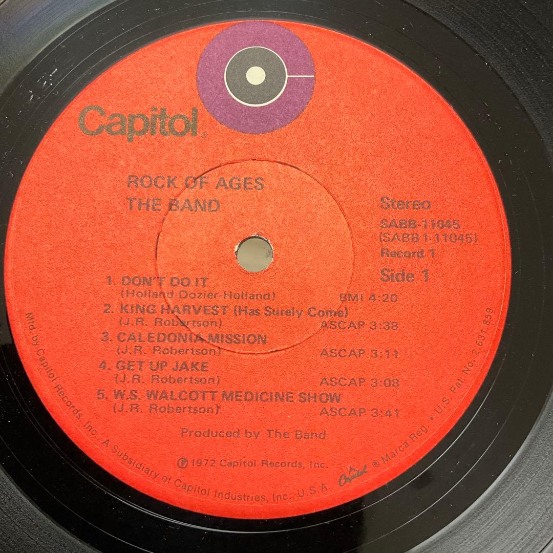 The Band Rock of Ages US盤レコード　ザ・バンド