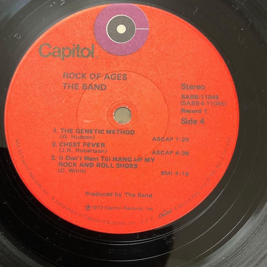 The Band Rock of Ages US盤レコード　ザ・バンド