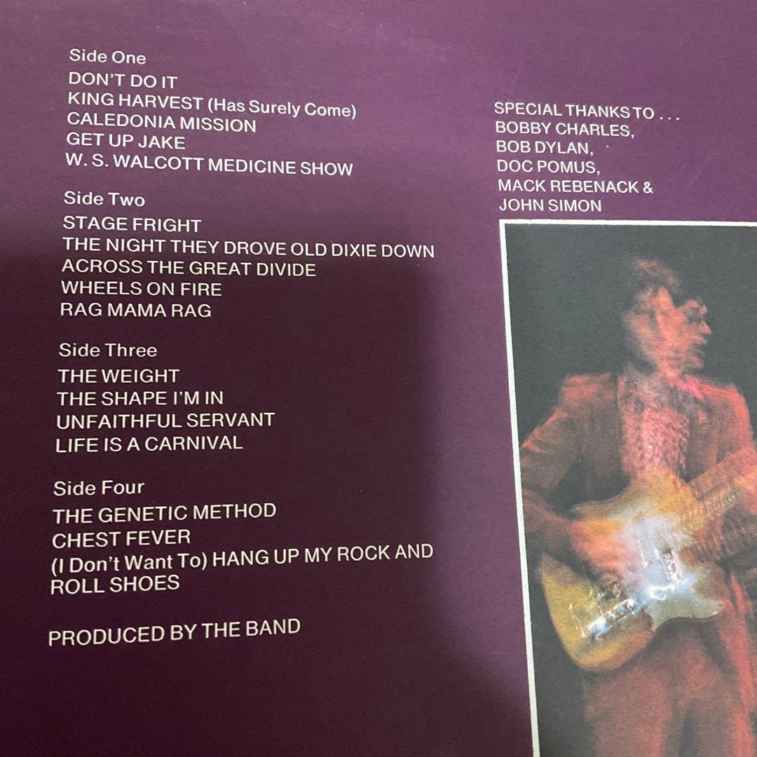 The Band Rock of Ages US盤レコード　ザ・バンド
