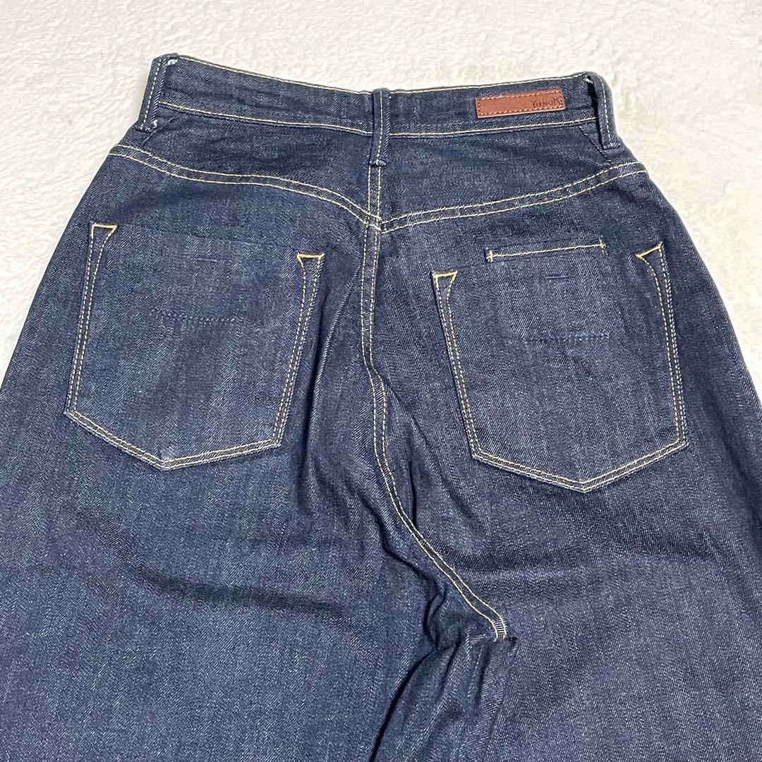 【美品】YANUK ルーズストレート デニム JOAN 日本製 24
