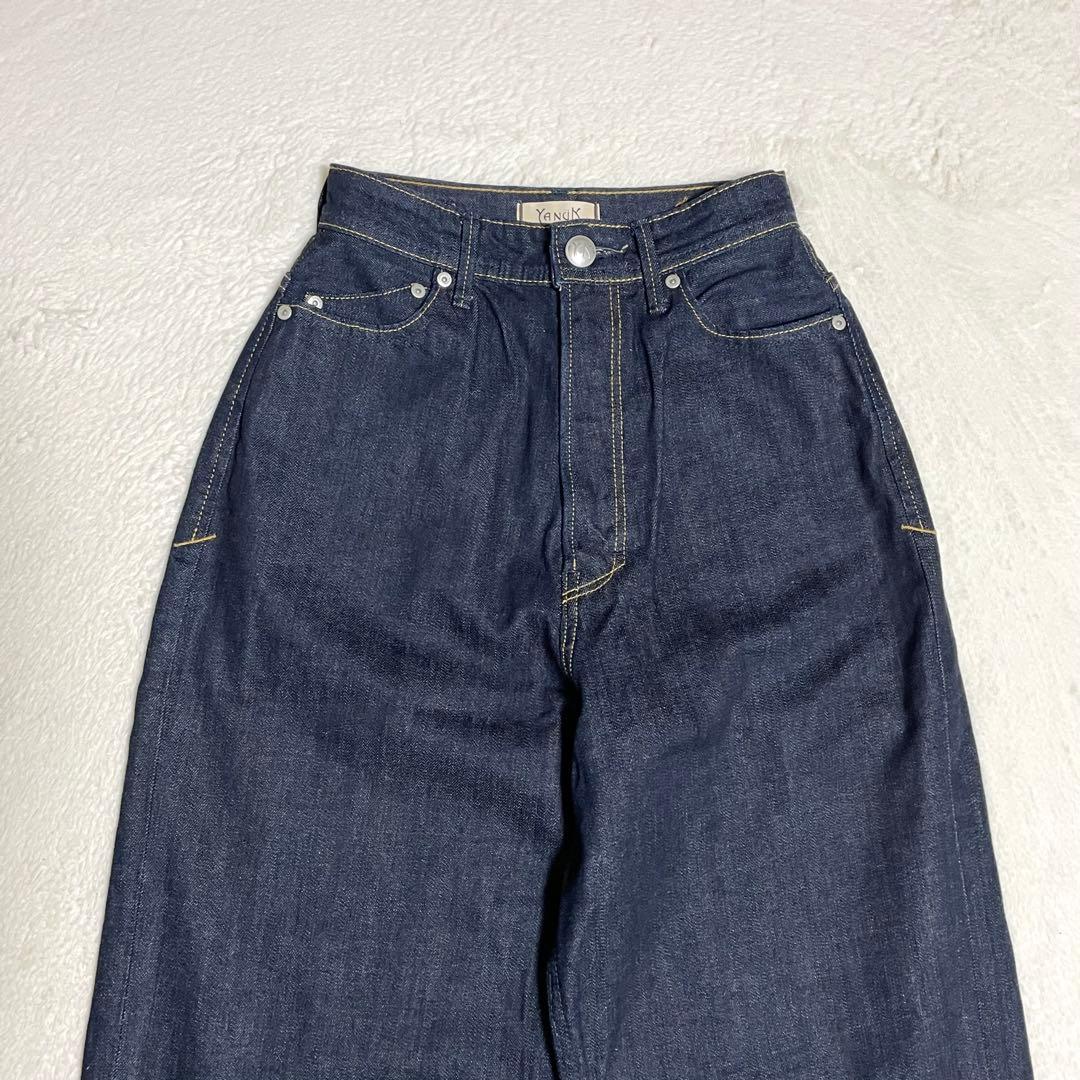 【美品】YANUK ルーズストレート デニム JOAN 日本製 24