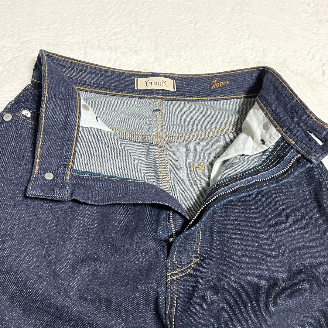 【美品】YANUK ルーズストレート デニム JOAN 日本製 24