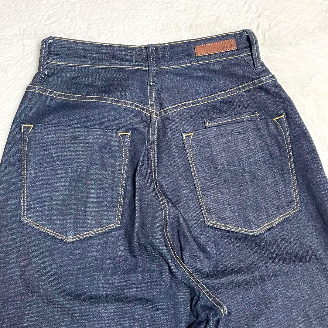 【美品】YANUK ルーズストレート デニム JOAN 日本製 24