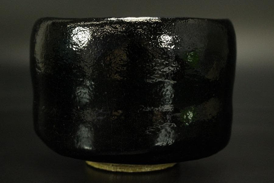 茶道具 楽茶碗 馬文様 松楽造(メ1753)