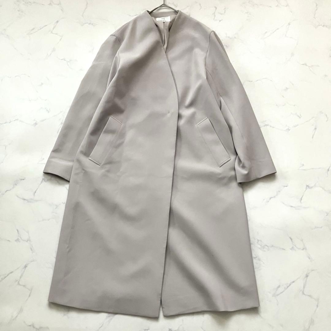 23区 グロッシー ダブルクロス Vカラーコート　38 スプリングコート