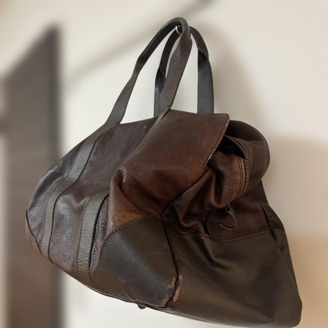【FALORNI UOMO】レザーボストンバッグ トゥモローランド購入品