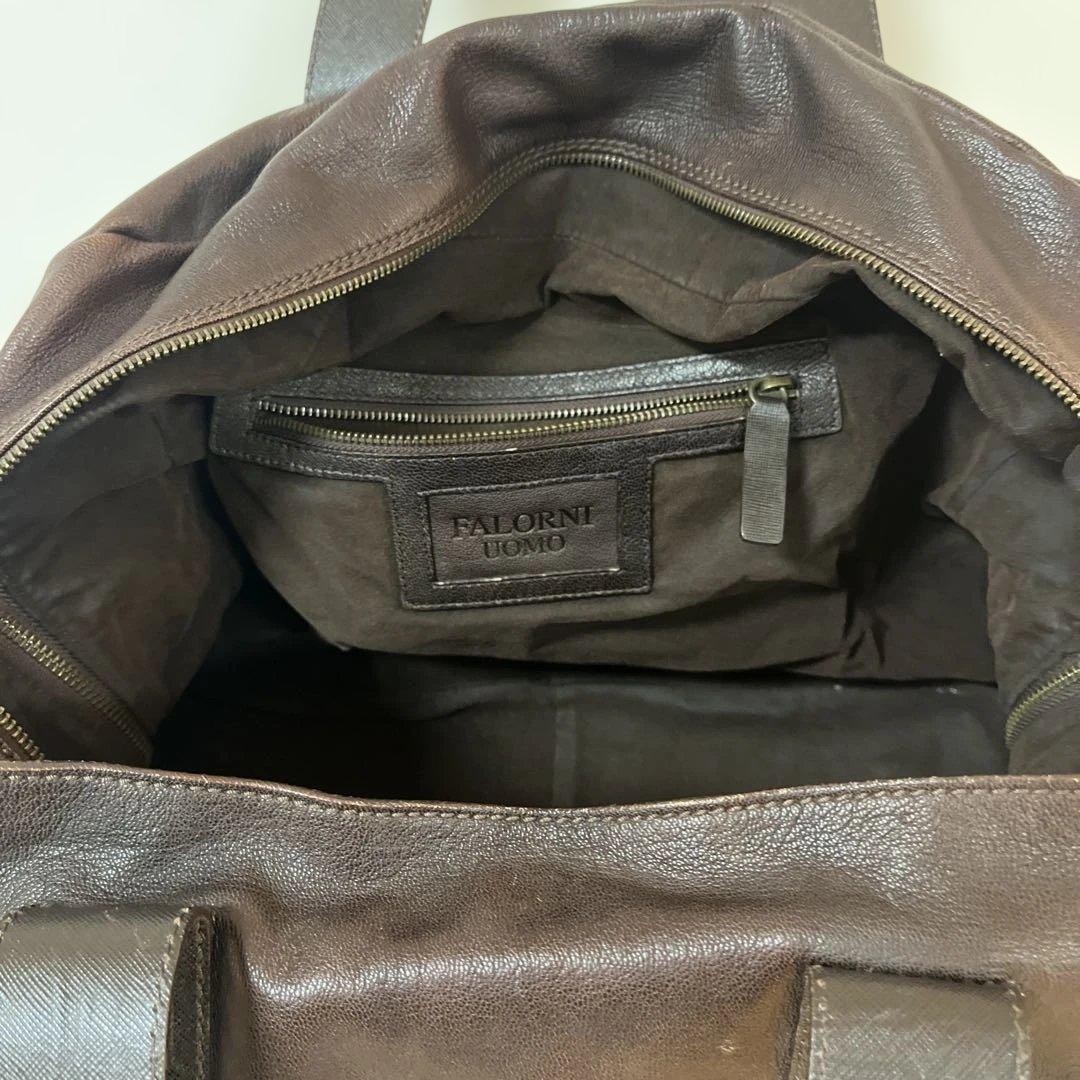 【FALORNI UOMO】レザーボストンバッグ トゥモローランド購入品