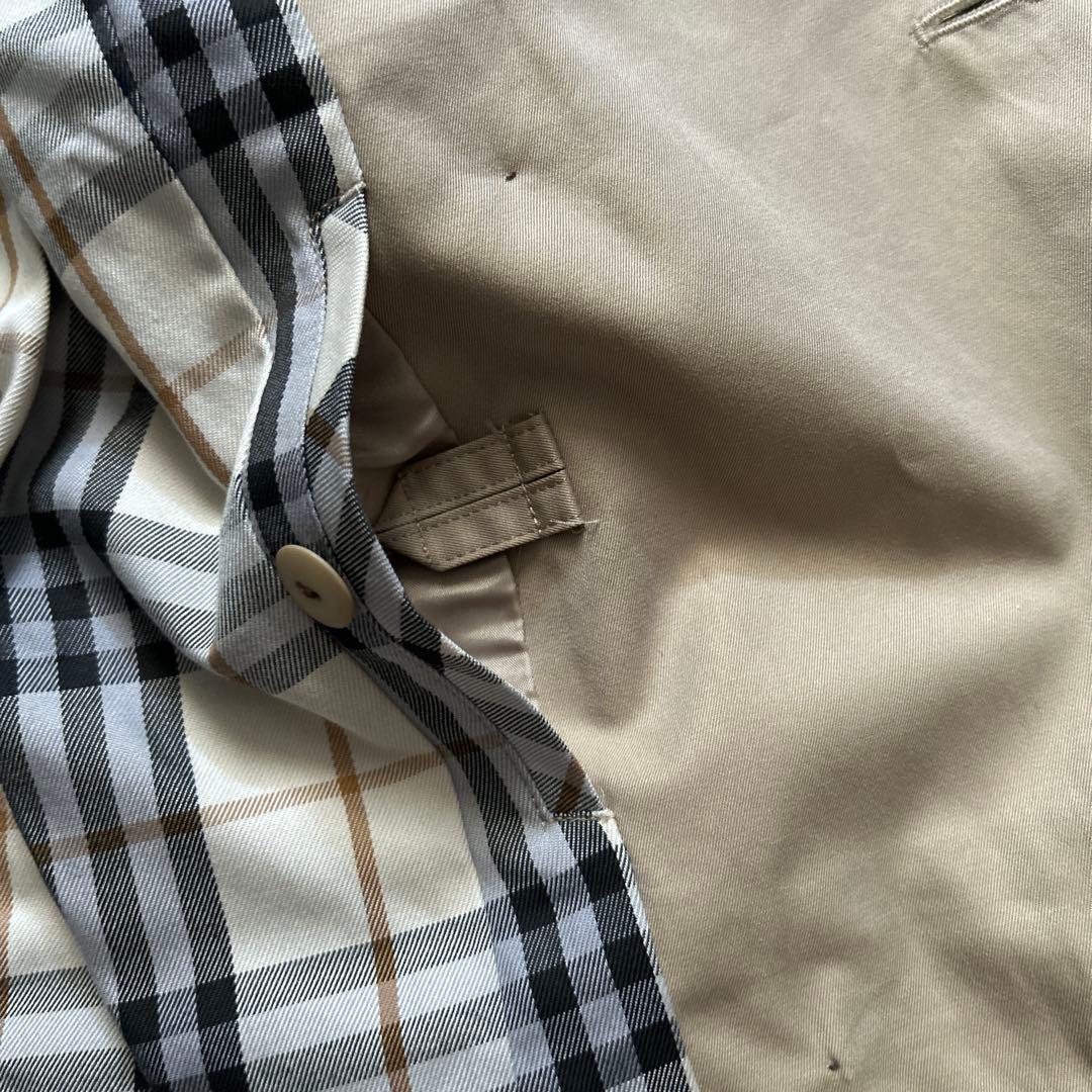 BURBERRY BLUE LABELビッグボタンフリルジャケットベージュ38