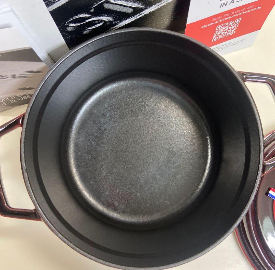 【美品】STAUBストウブピコ・ココット ラウンド 22cm