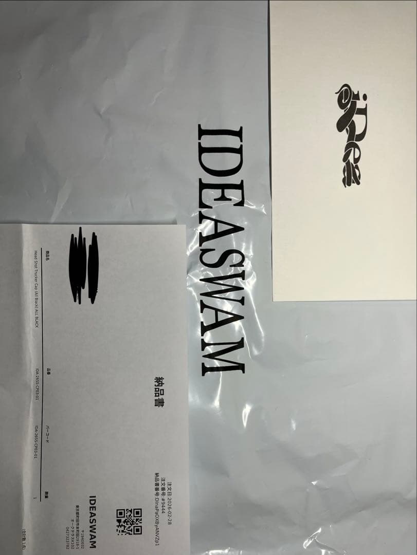 モ*カ様 IDEASWAM メッシュキャップ　ブラック