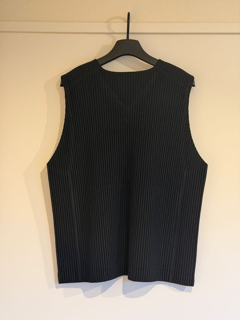 ポケット有 Vネック ベスト HOMME PLISSE ISSEY MIYAKE
