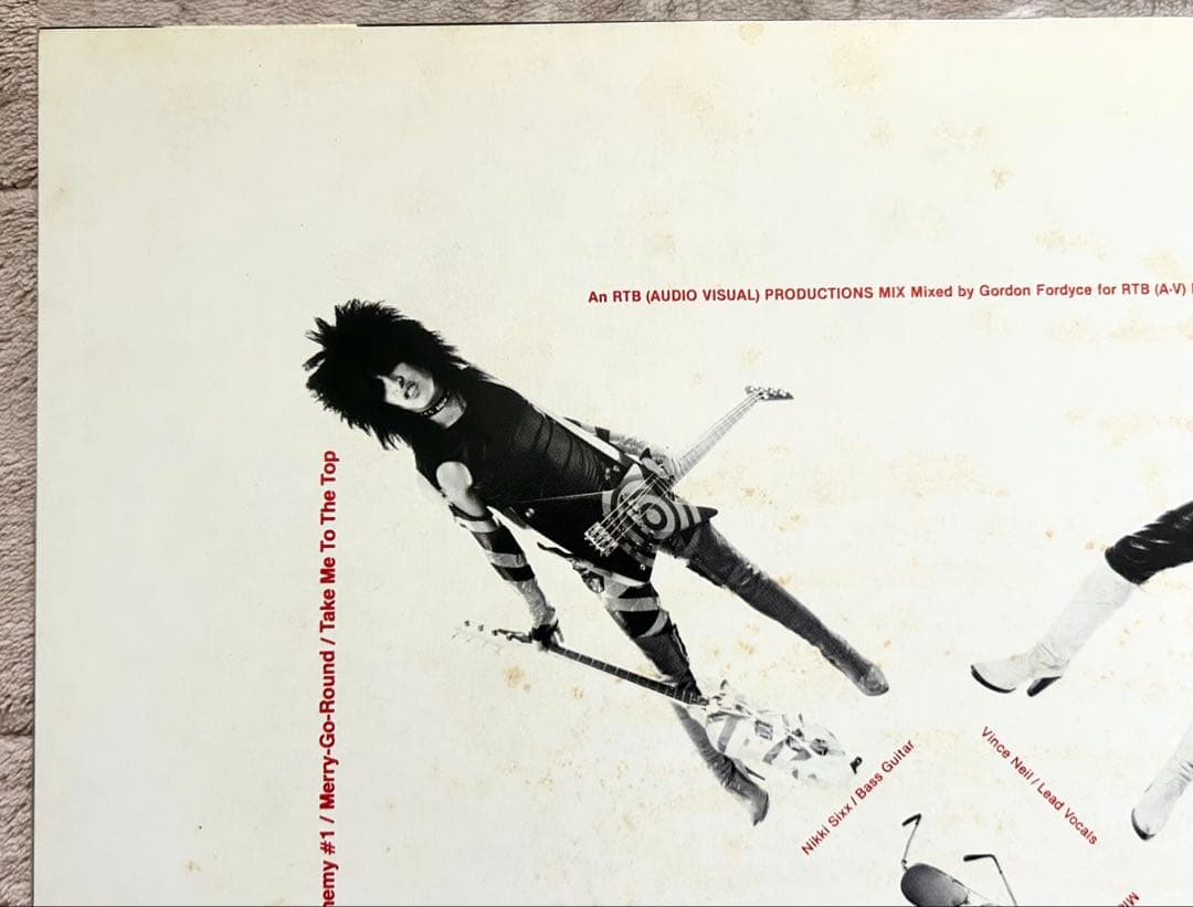 モトリー・クルー 華麗なる激情 1982年 LPレコード国内盤帯付