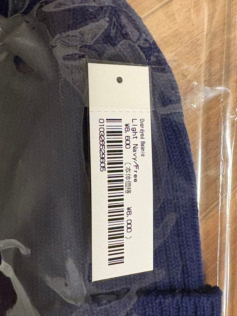 新品⭐️Supreme Overdyed Beanie ネイビー boxlogo