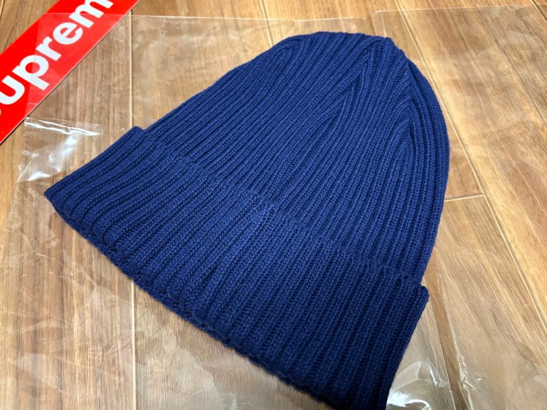新品⭐️Supreme Overdyed Beanie ネイビー boxlogo