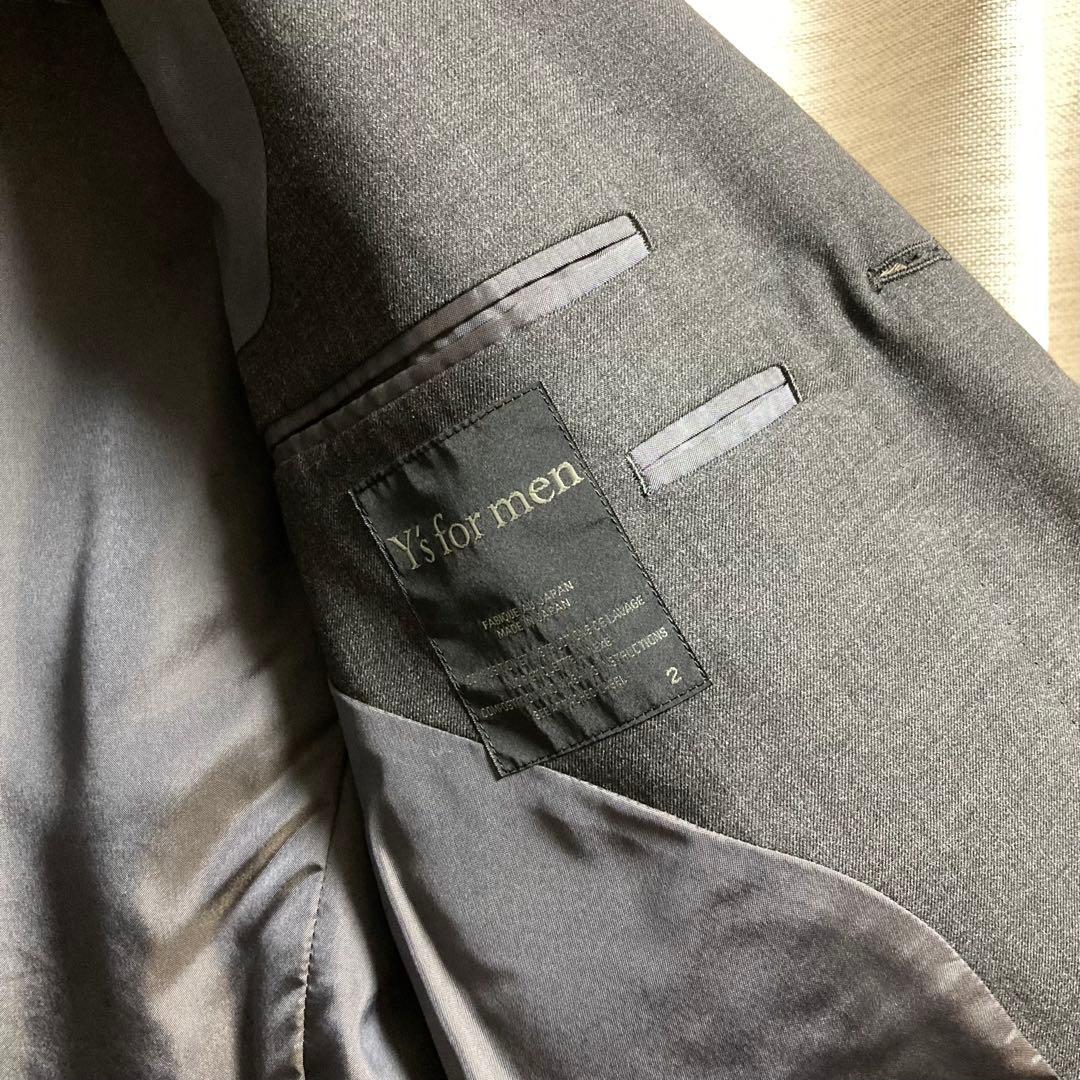 Y's for men セットアップ スーツ ウール カシミヤ ダークグレー 2