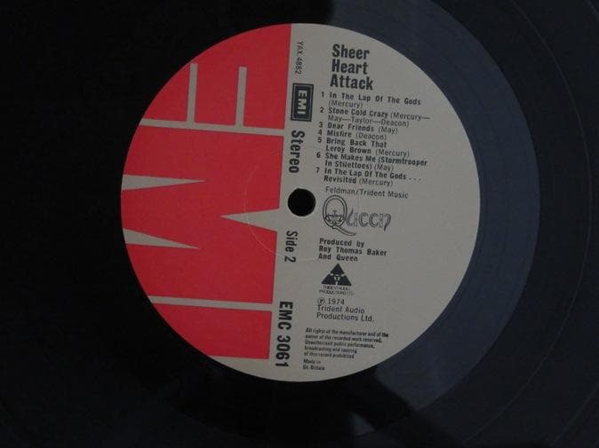 QUEEN★Sheer Heart Attack UK EMI オリジナル