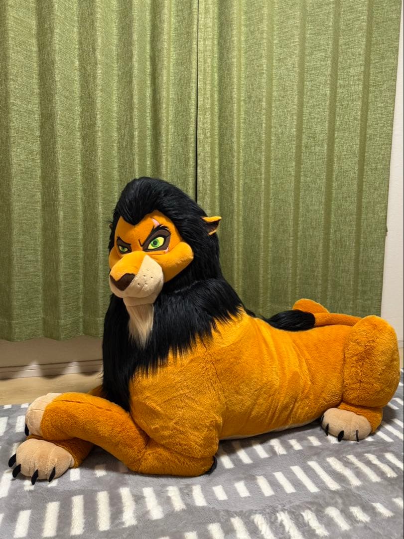 ディズニーストア　ライオンキング　ぬいぐるみ　スカー127㎝