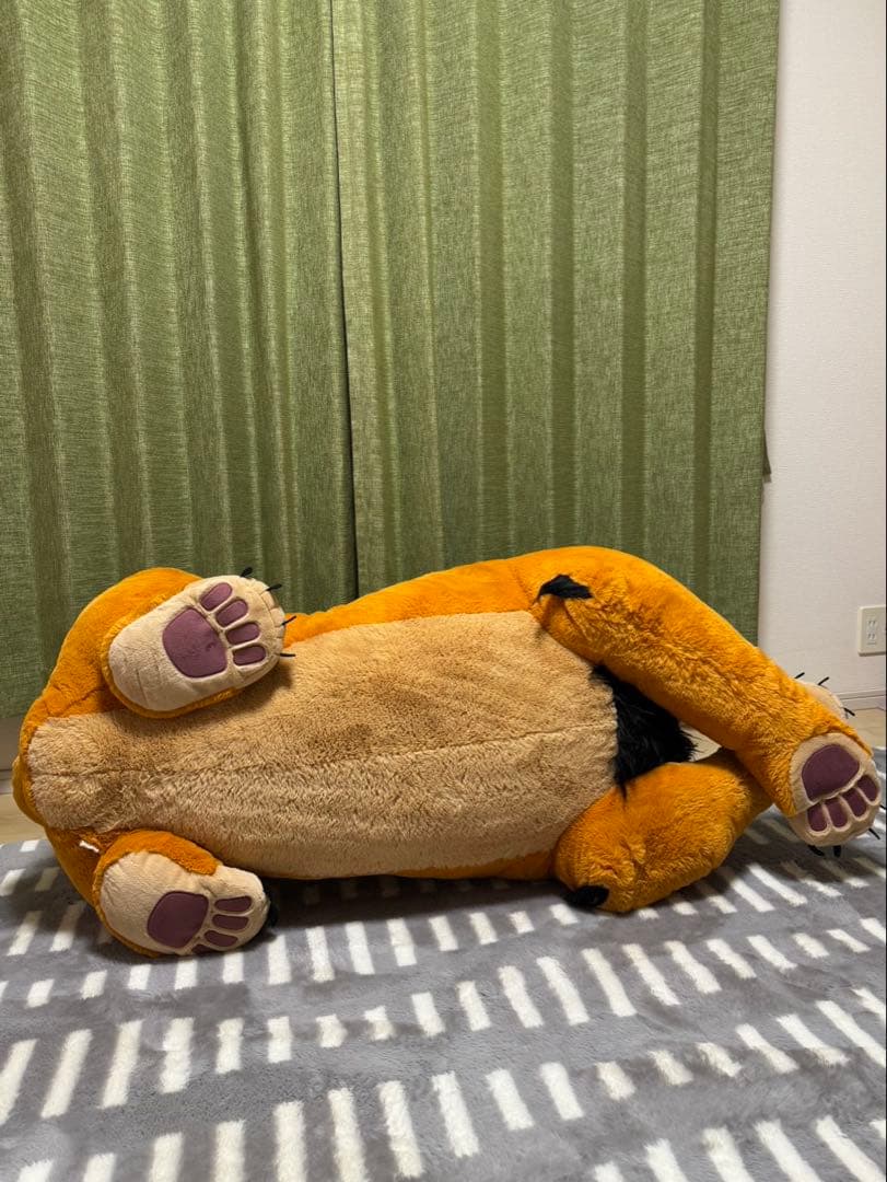 ディズニーストア　ライオンキング　ぬいぐるみ　スカー127㎝