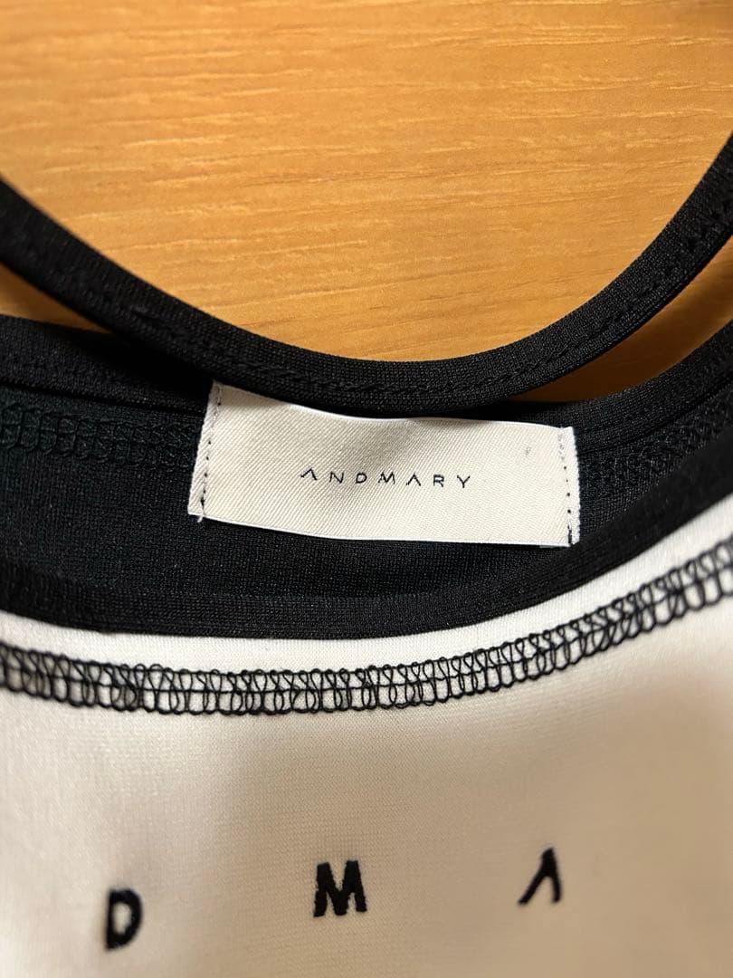 ANDMARY アンドマリー Luca stitch tops ブラック