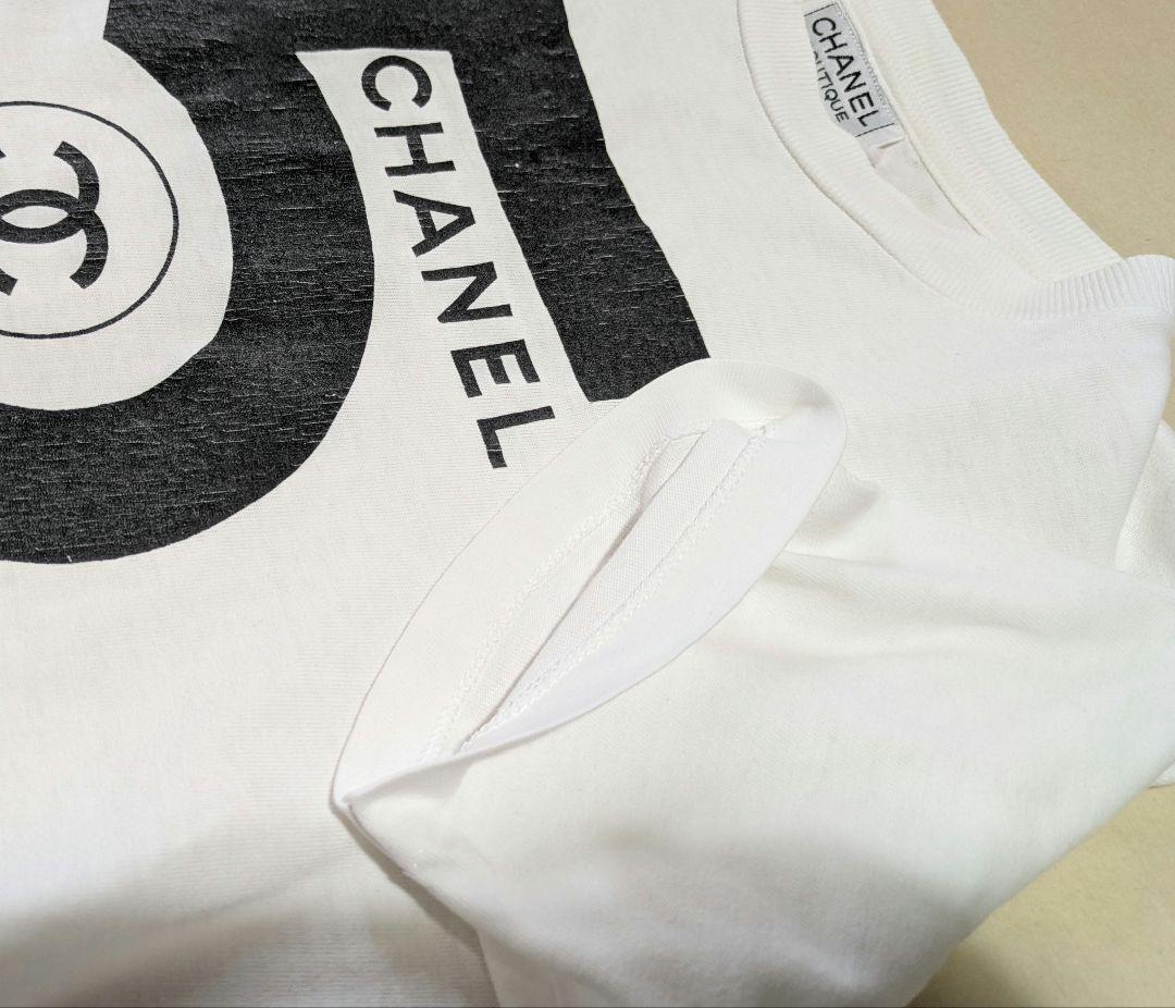 お*き様 CHANEL ヴィンテージ　5 ロゴ Tシャツ ホワイト