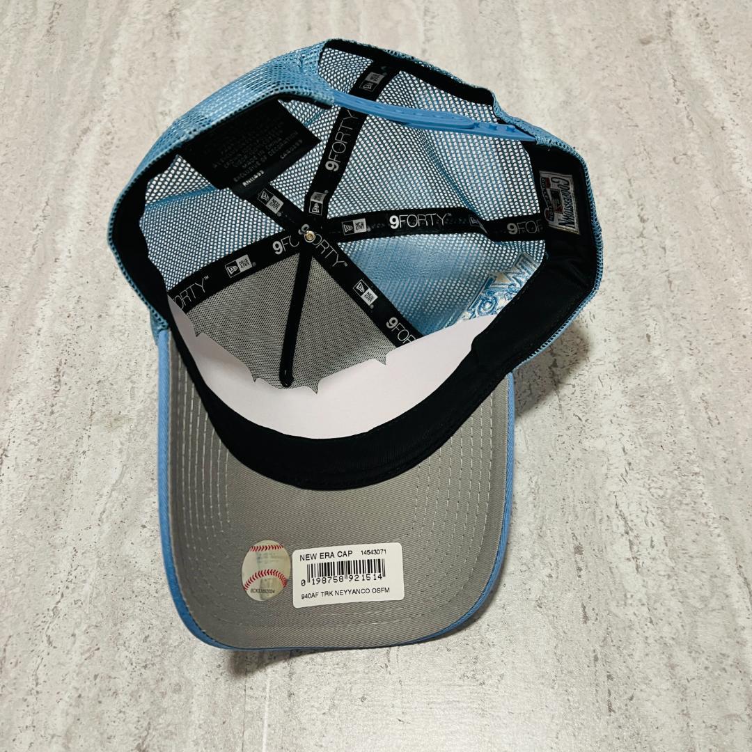 海外限定 New era ヤンキース ニューエラ スカイブルー メッシュ