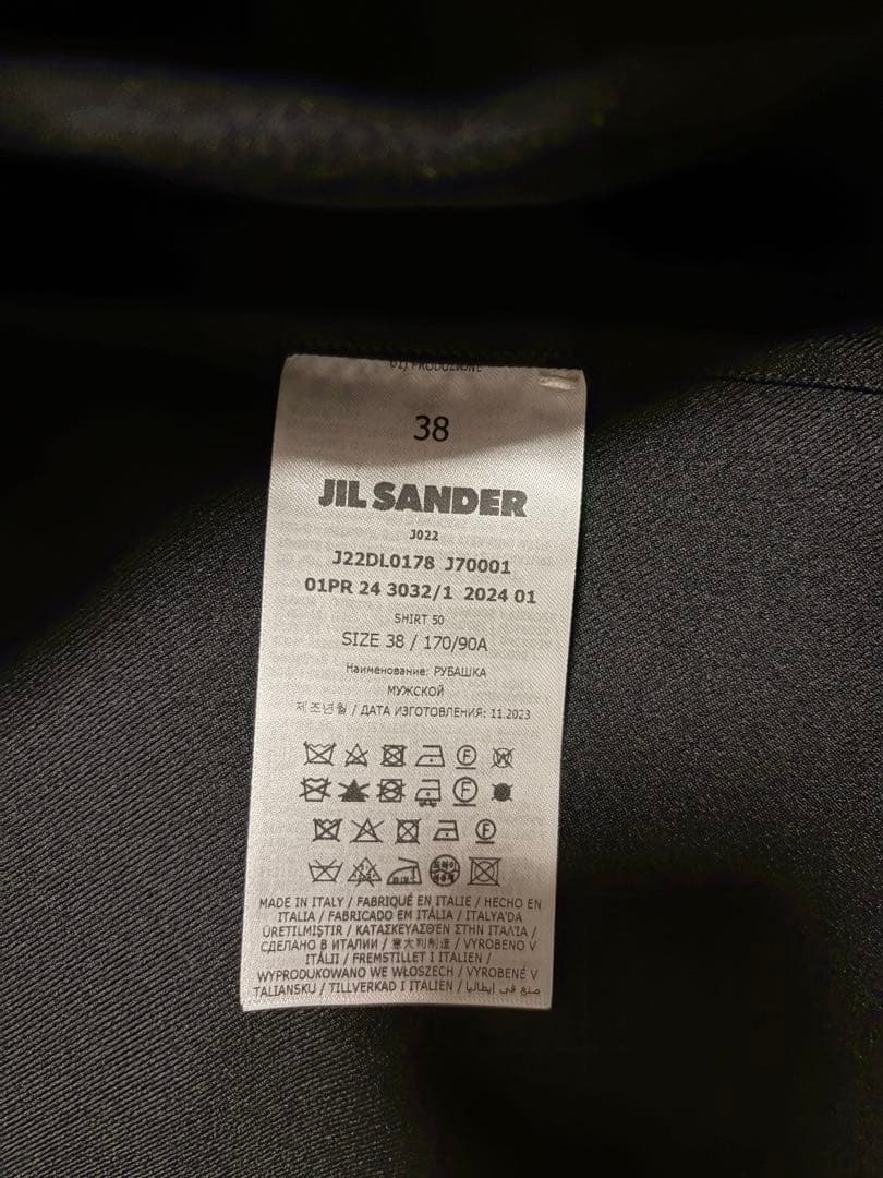JIL SANDER SHIRT 50ジップシャツジャケット サイズ38
