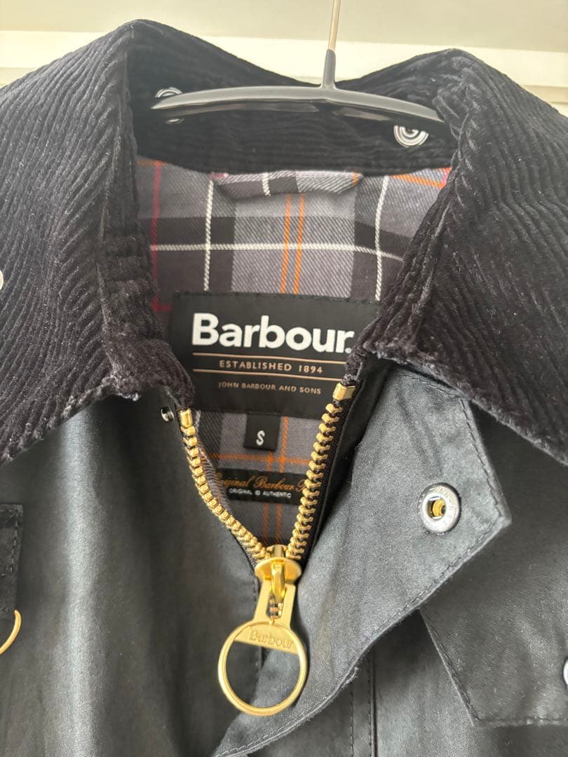 【美品】Barbour スペイ　黒　Sサイズ