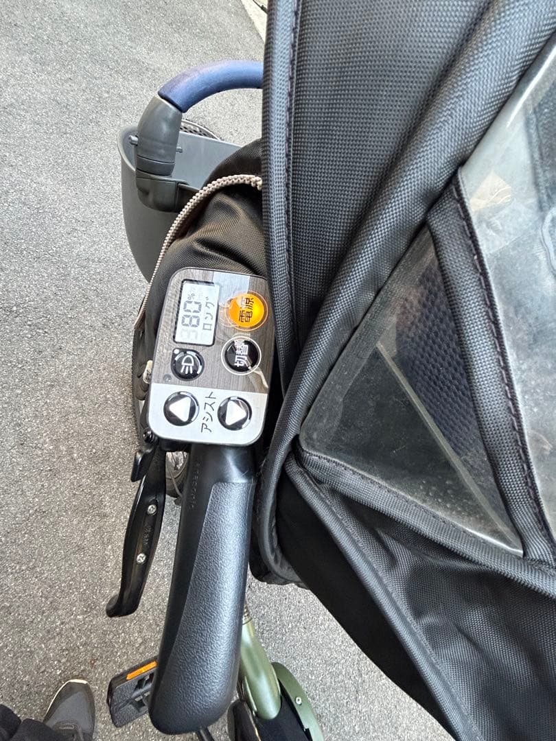 パナソニック ギュット・クルーム DX 電動子供のせ自転車 モスグリーン