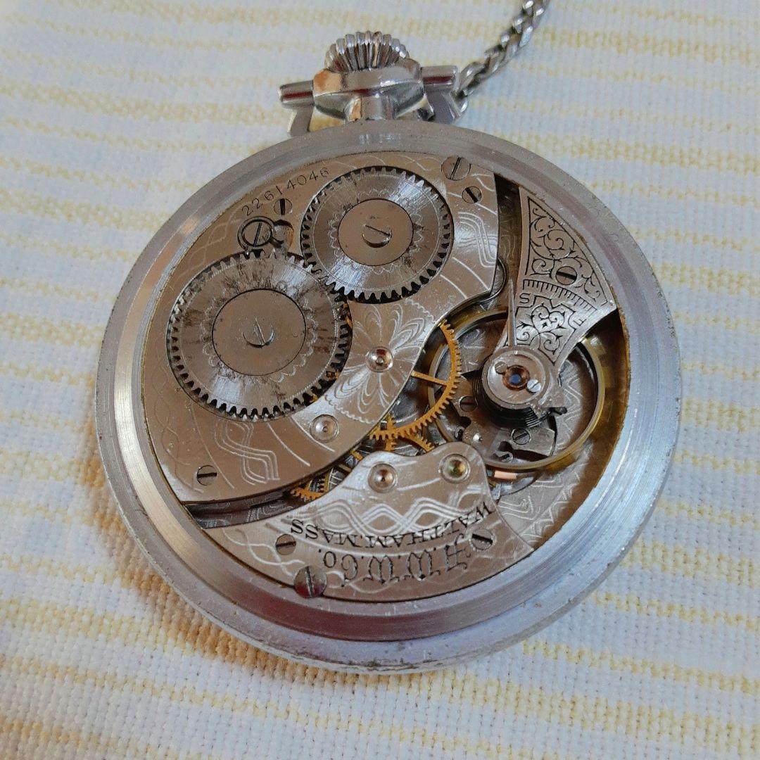 バンビ様ご依頼　WALTHAM USA1919年 懐中時計 アンティーク稼働品