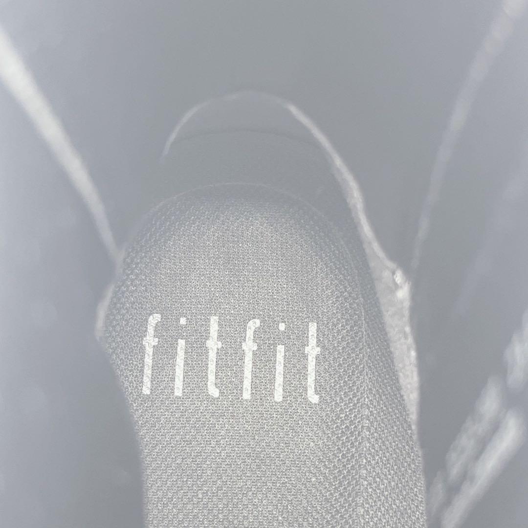 fitfit フレックスヒールサイドゴアブーツ サイドジップ 黒 23.5cm