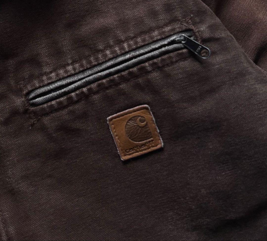 【鬼フェード】 Carhartt デトロイトジャケット DKB ダークブラウンM