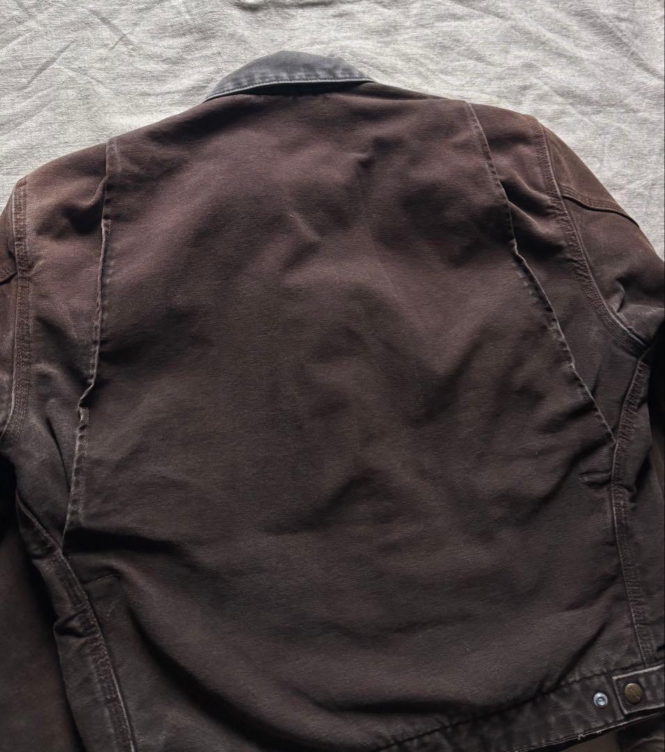 【鬼フェード】 Carhartt デトロイトジャケット DKB ダークブラウンM