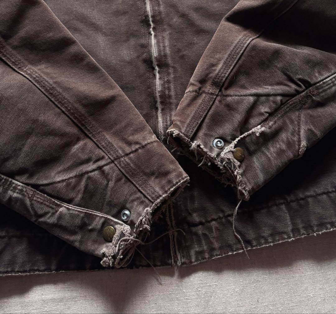 【鬼フェード】 Carhartt デトロイトジャケット DKB ダークブラウンM