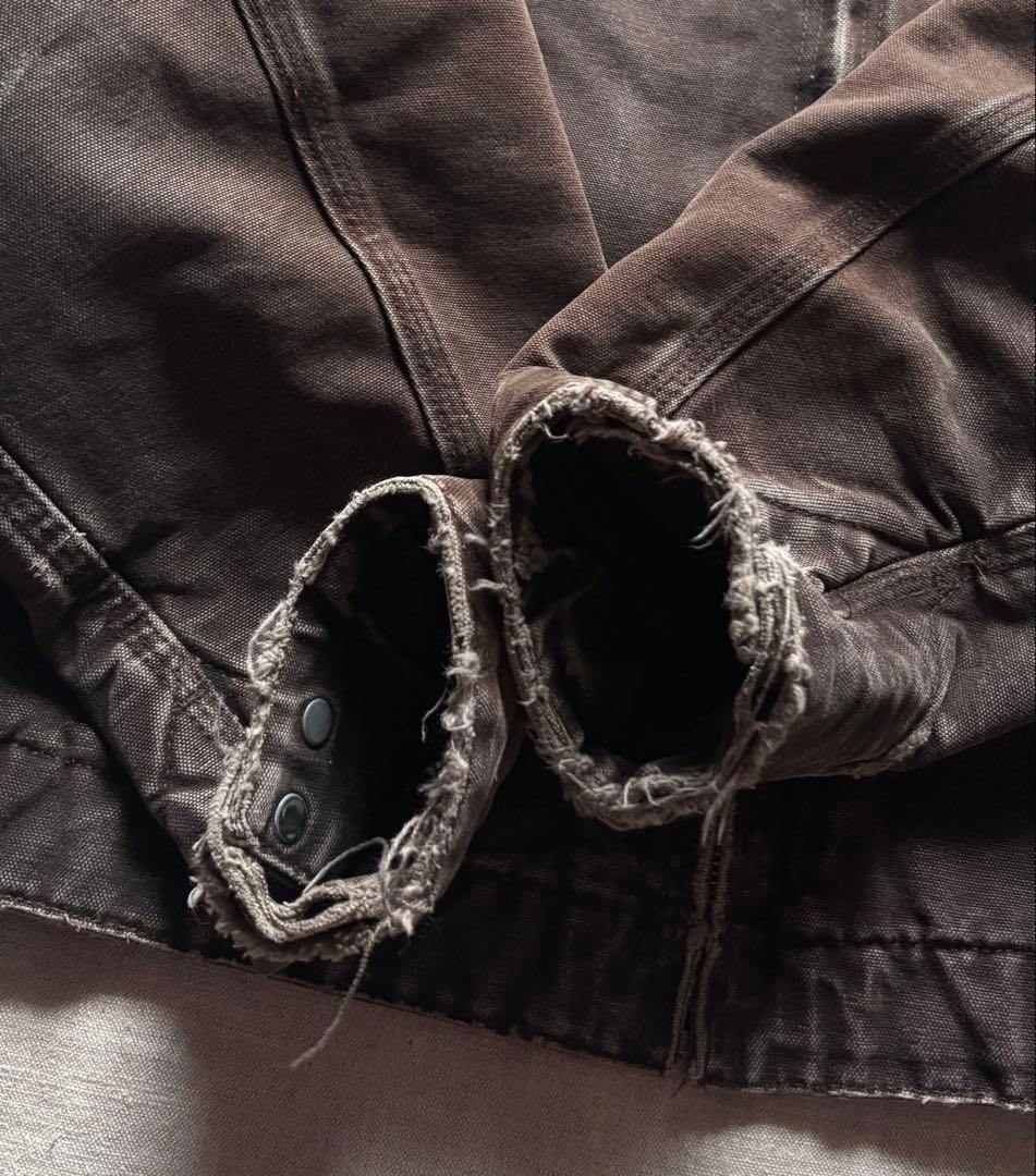 【鬼フェード】 Carhartt デトロイトジャケット DKB ダークブラウンM
