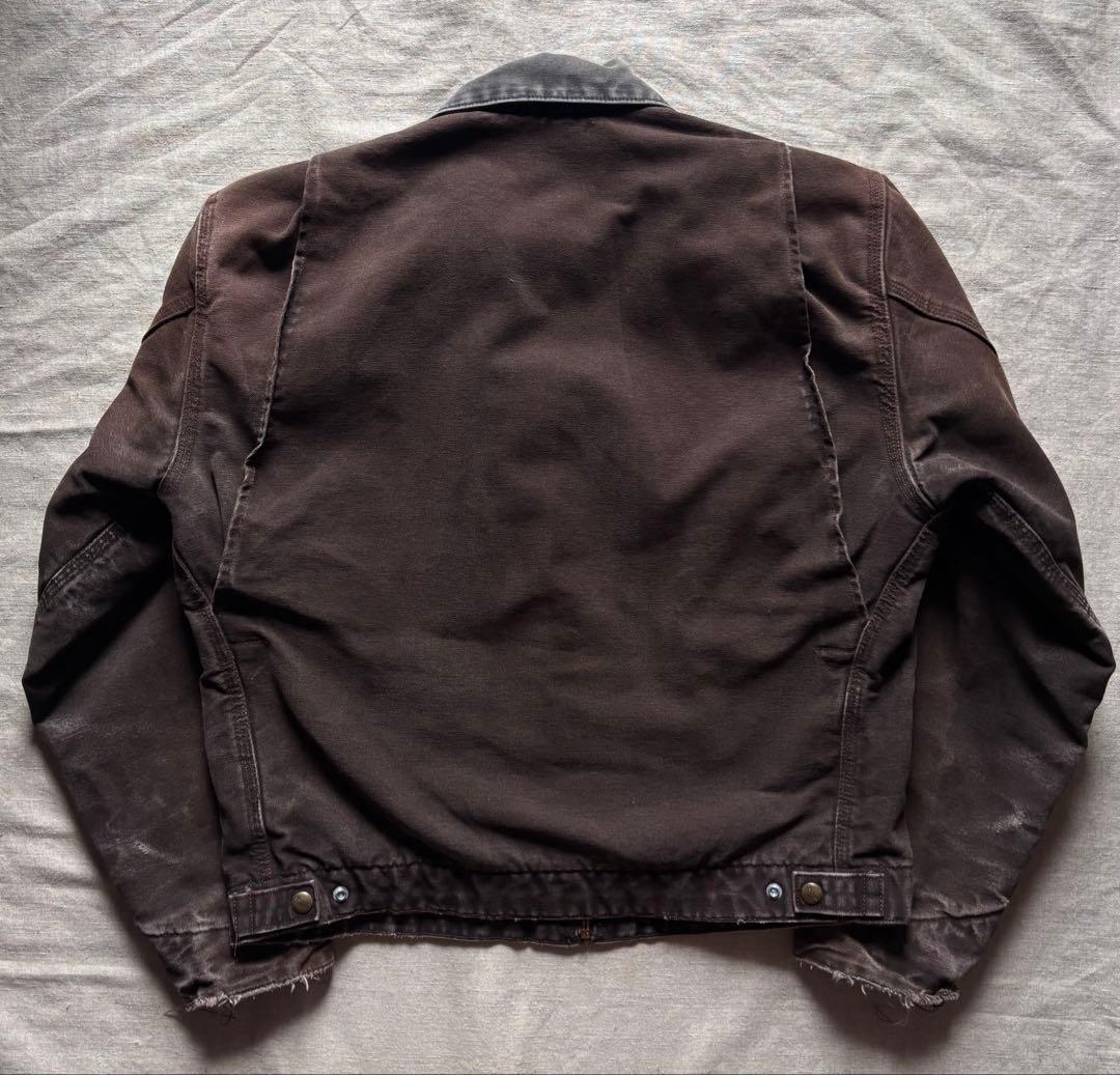 【鬼フェード】 Carhartt デトロイトジャケット DKB ダークブラウンM