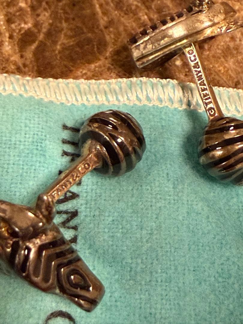 Tiffany & Co. ゼブラカフリンクス　925