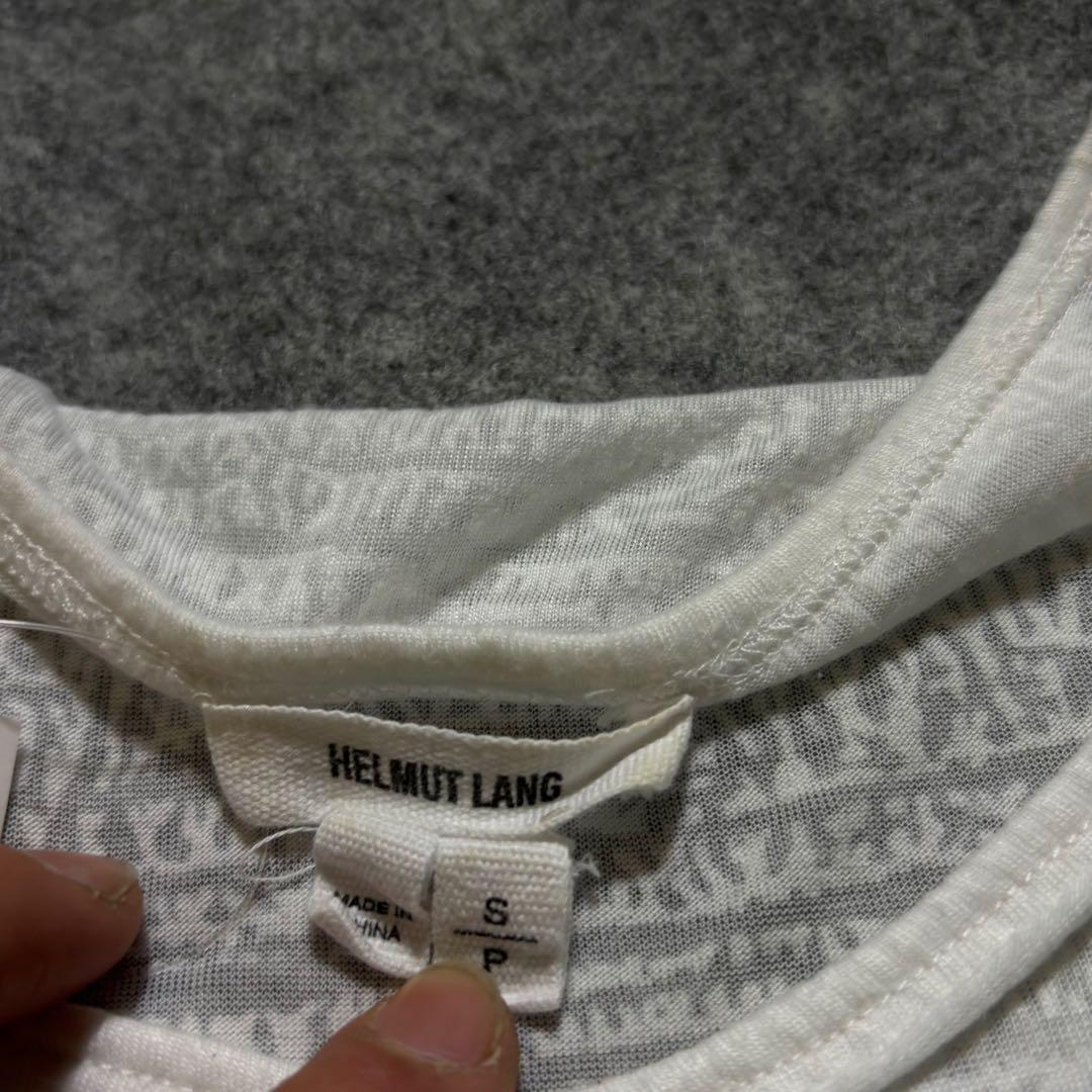 helmut lang タンクトップ　スケルトン　ガーゼ　白 archive