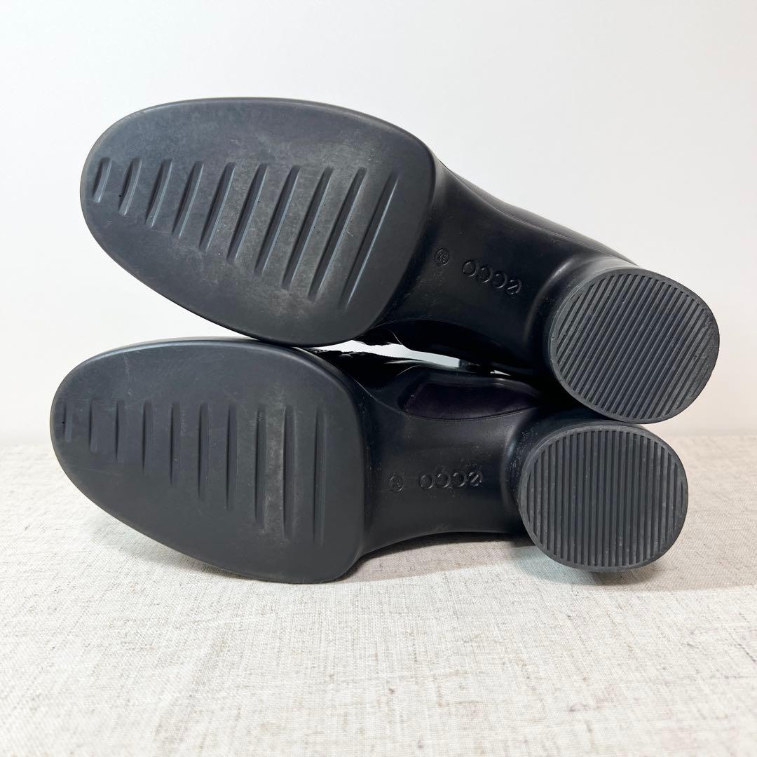 極美品★ECCO エコー ショートブーツ 厚底 サイドジップ 24cm