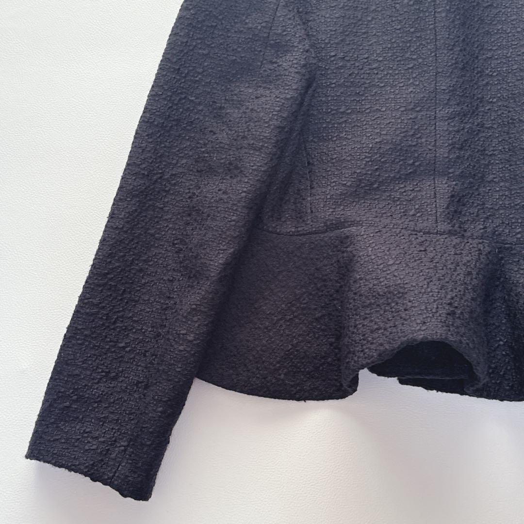 【新品】JENNE ぺプラム　ツイードジャケット　ネイビー　近年モデル