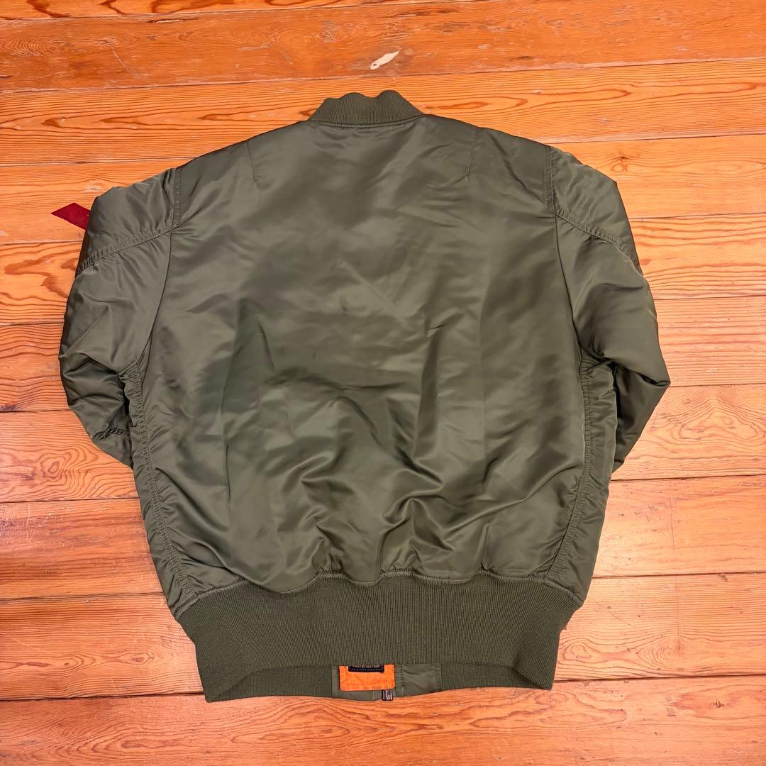 ALPHA INDUSTRIES MA-1ジャケット オリーブグリーン　S