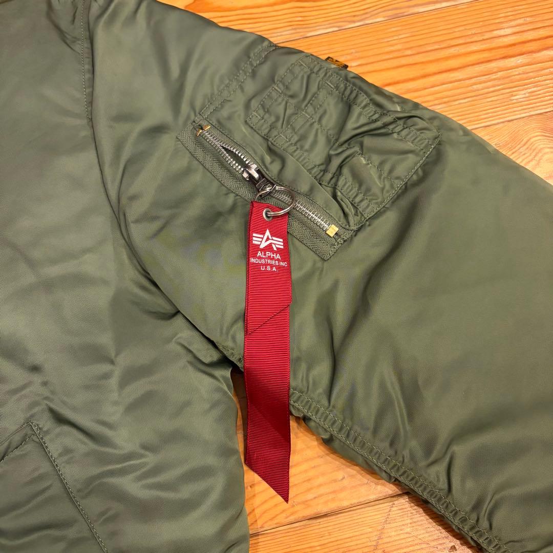 ALPHA INDUSTRIES MA-1ジャケット オリーブグリーン　S