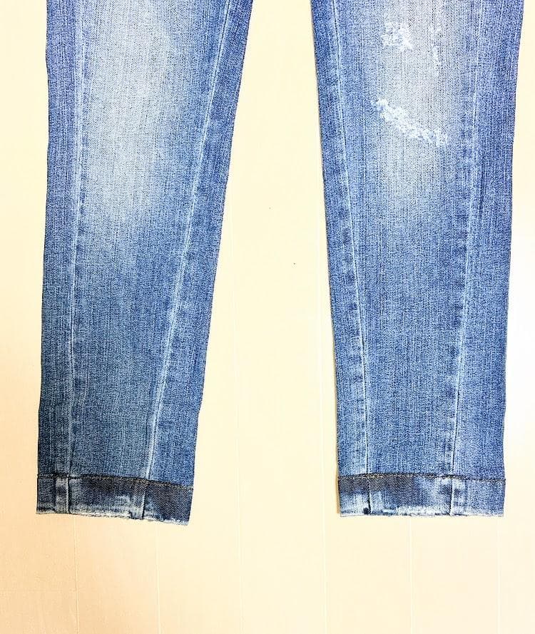 【新品 タグ付き】ドルチェ＆ガッバーナ ダメージ ビジュー デニム パンツ 36