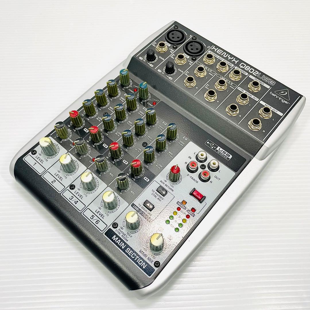 Behringer XENYX Q802USB アナログミキサー 送料込