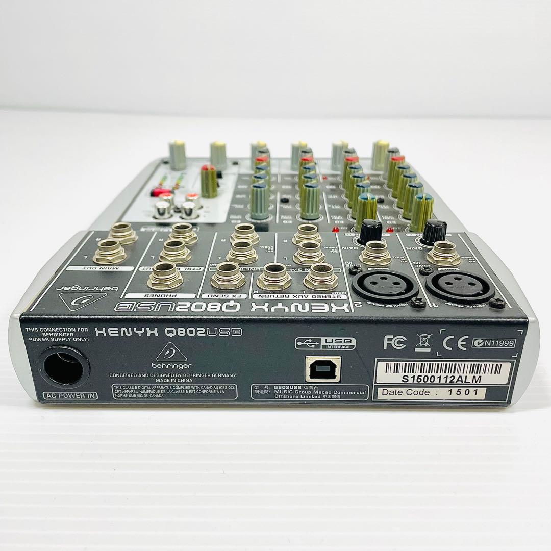 Behringer XENYX Q802USB アナログミキサー 送料込